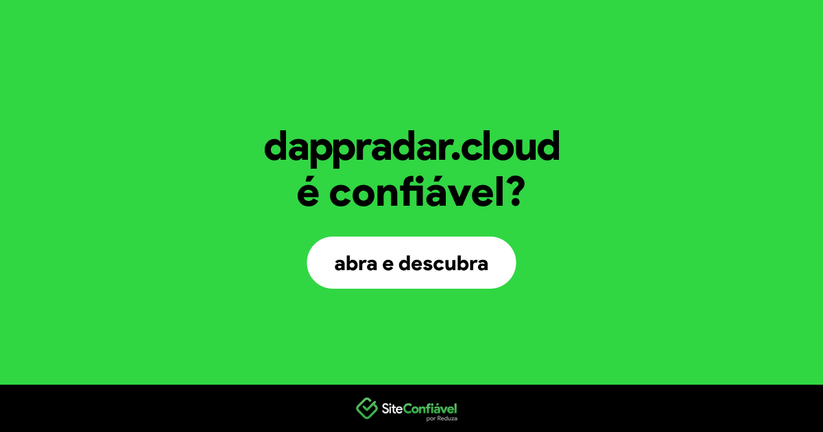 O site dappradar.cloud é confiável?