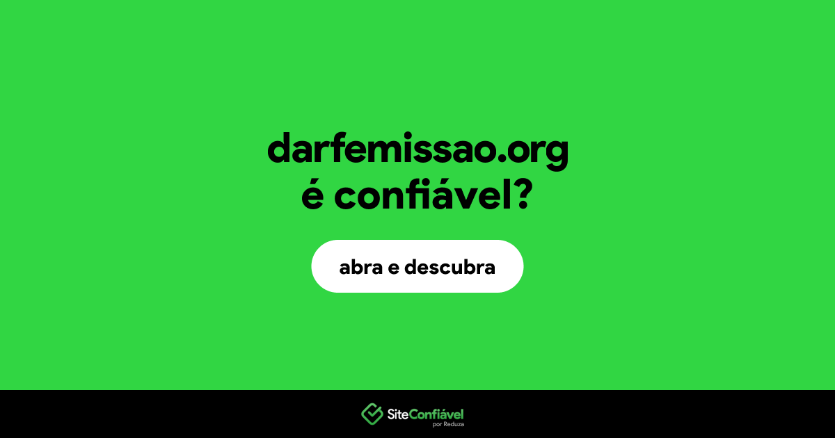 O site darfemissao.org é confiável?