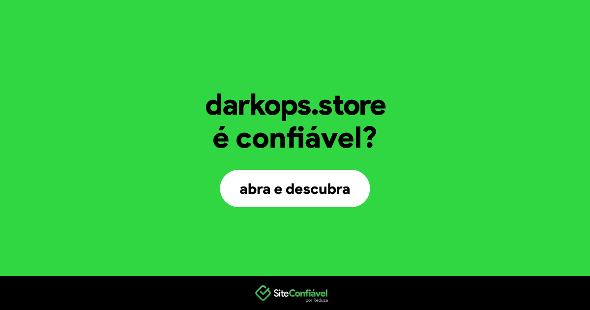O site darkops.store é confiável?