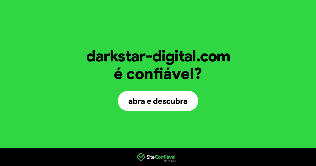 O site darkstar-digital.com é confiável?