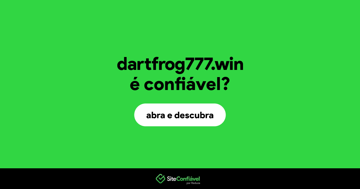 O site dartfrog777.win é confiável?