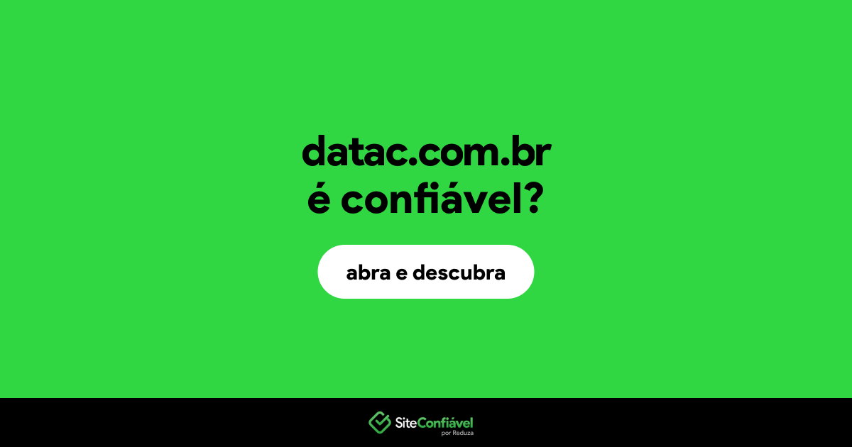 O site datac.com.br é confiável?
