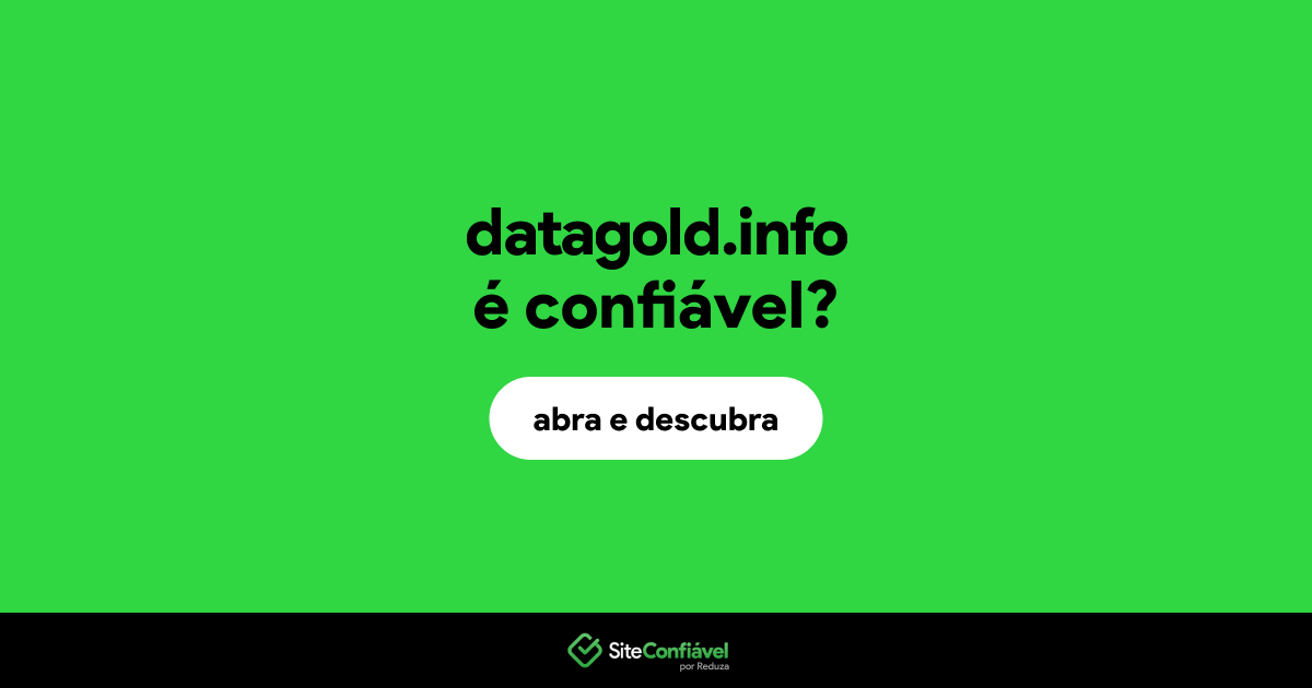 O site datagold.info é confiável?