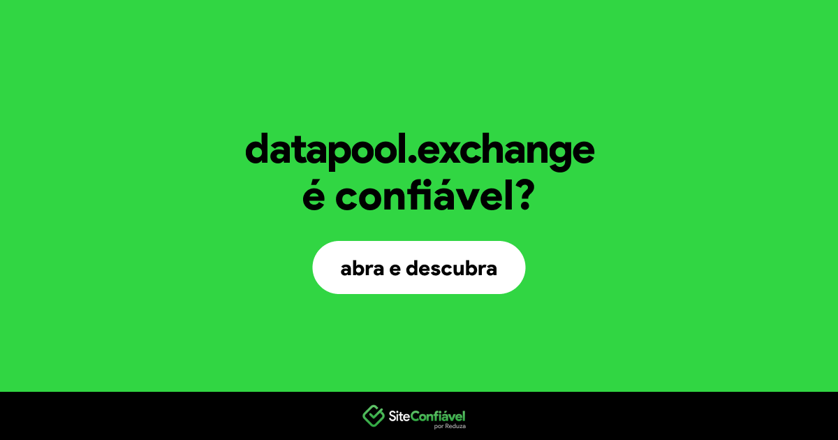 O site datapool.exchange é confiável?
