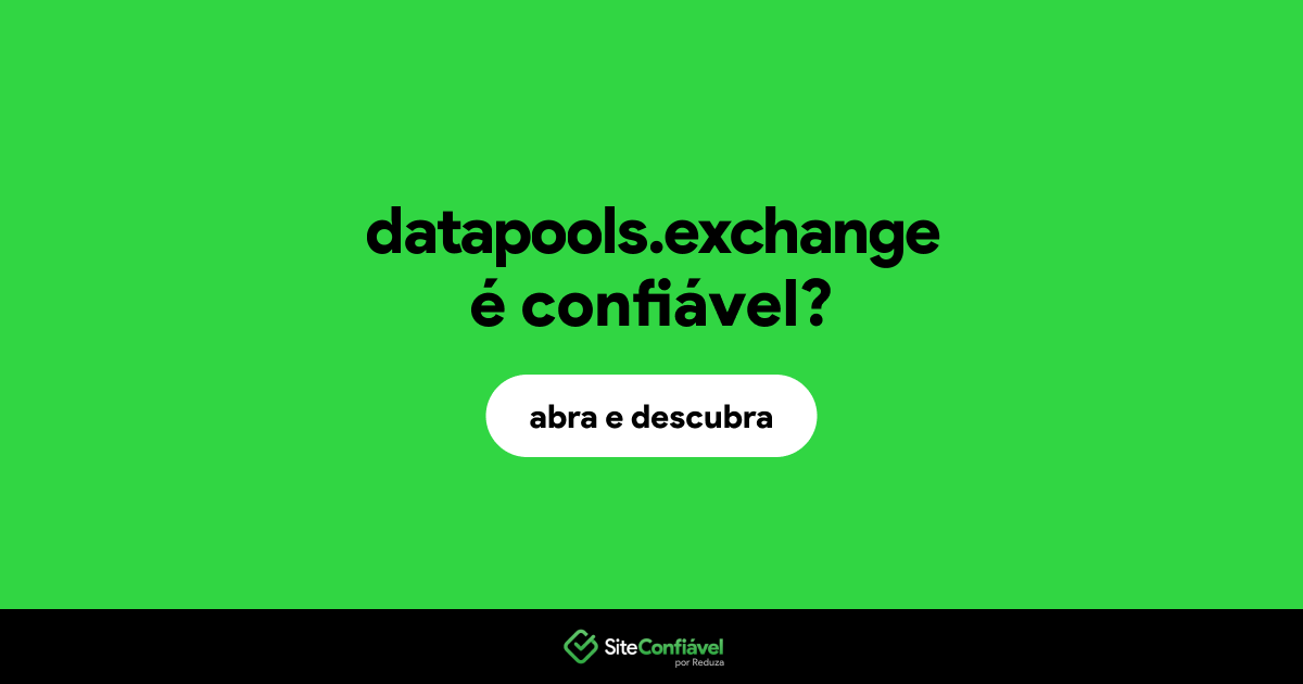 O site datapools.exchange é confiável?