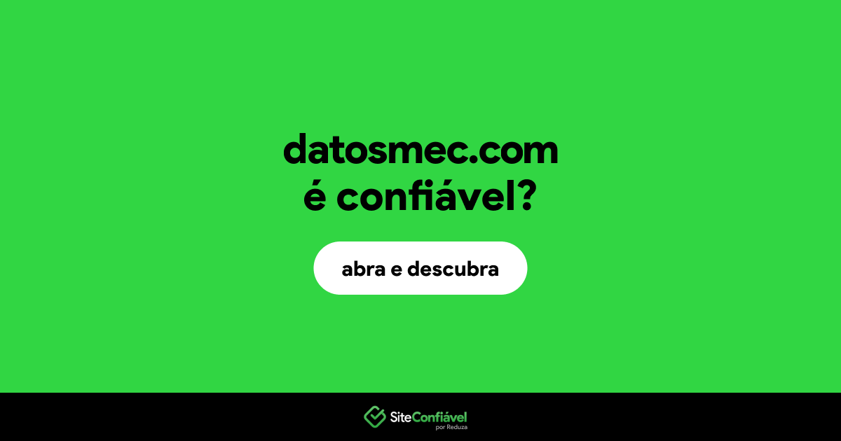O site datosmec.com é confiável?