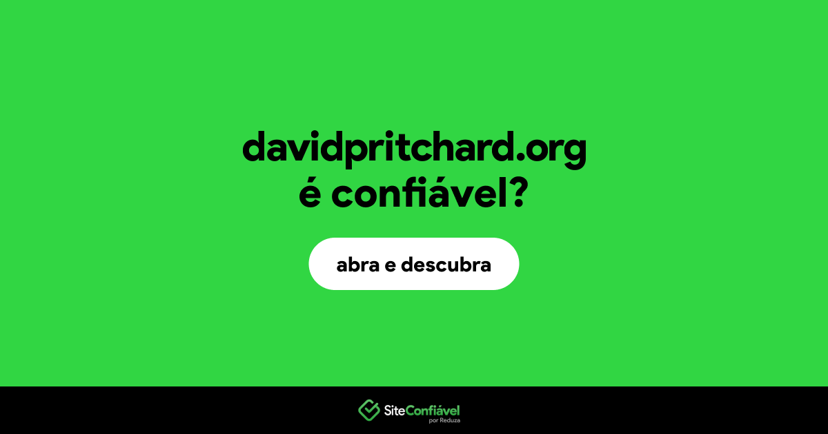 O site davidpritchard.org é confiável?