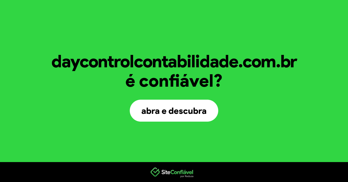 O site daycontrolcontabilidade.com.br é confiável?