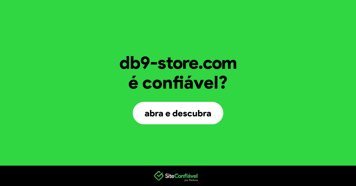 O site db9-store.com é confiável?