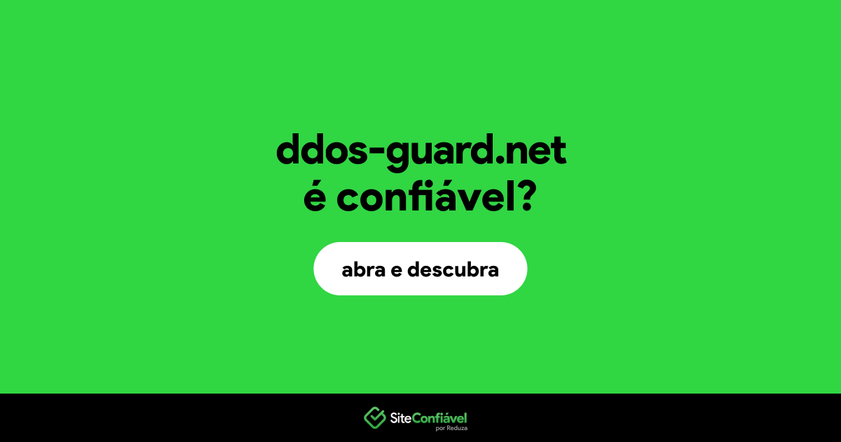 O site ddos-guard.net é confiável?