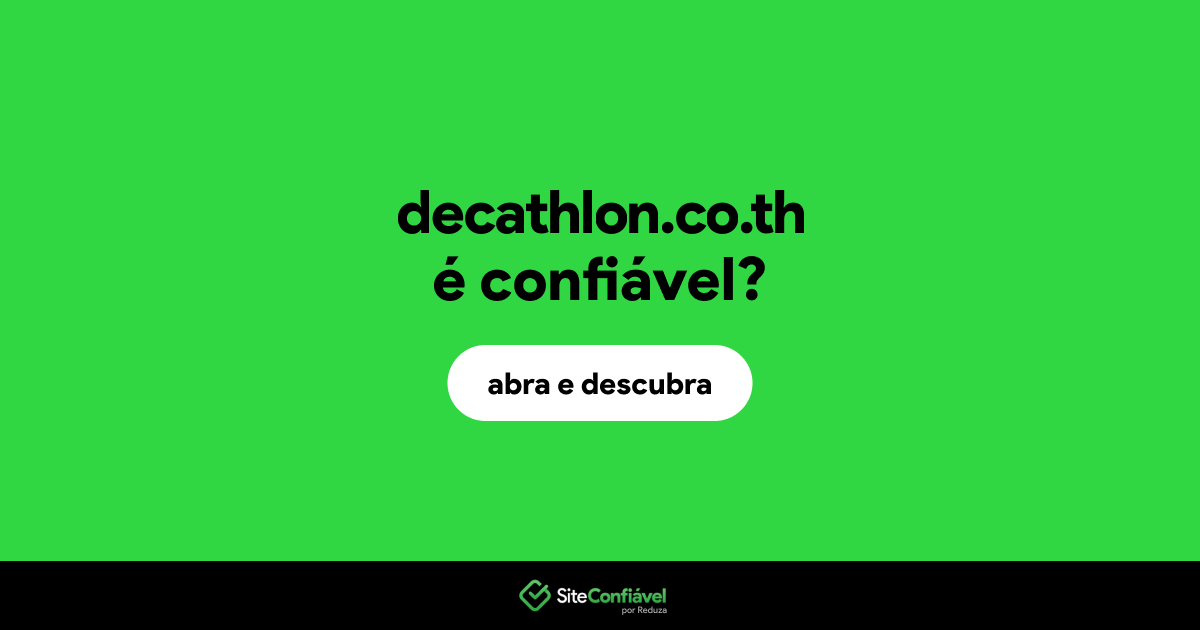 O site decathlon.co.th é confiável?