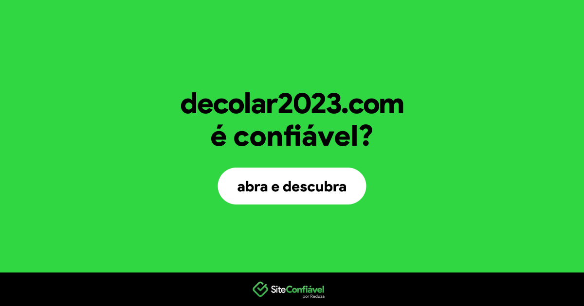 O site decolar2023.com é confiável?