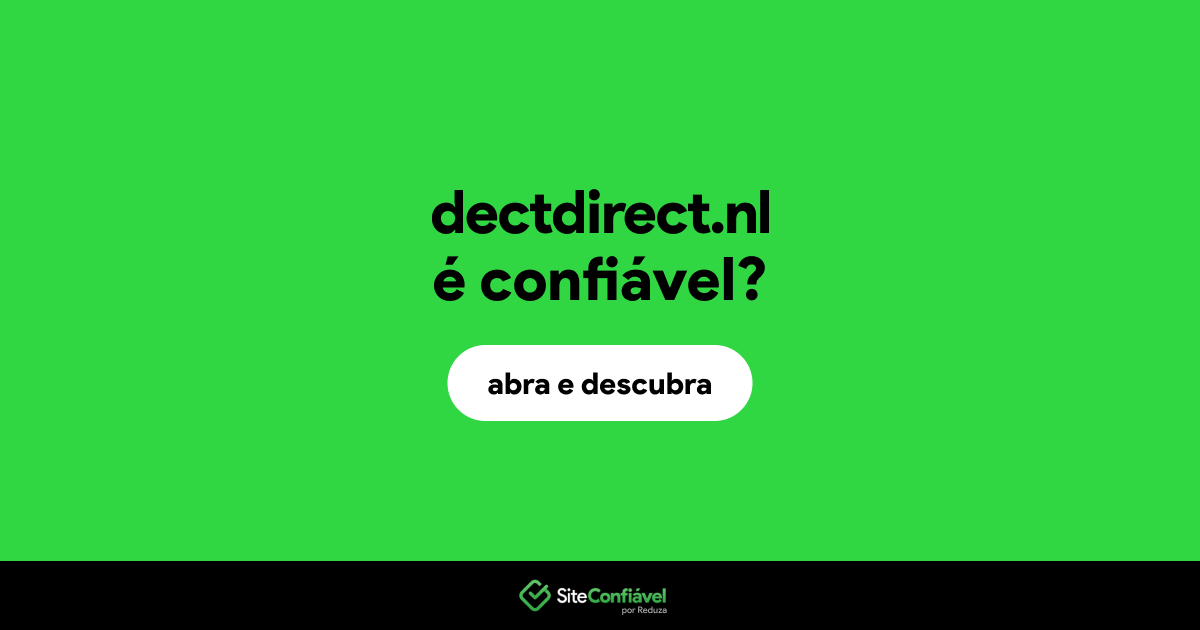 O site dectdirect.nl é confiável?