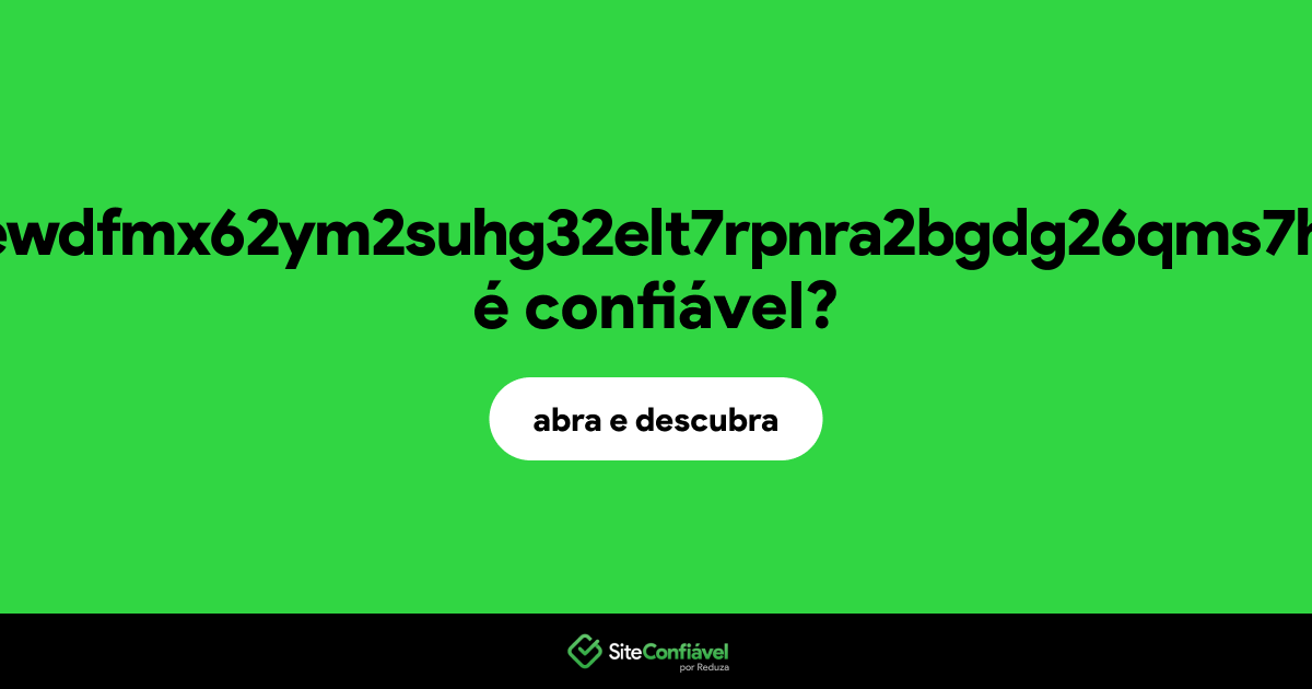 O site deepmarli2lyewdfmx62ym2suhg32elt7rpnra2bgdg26qms7hqyecyd.onion é confiável?