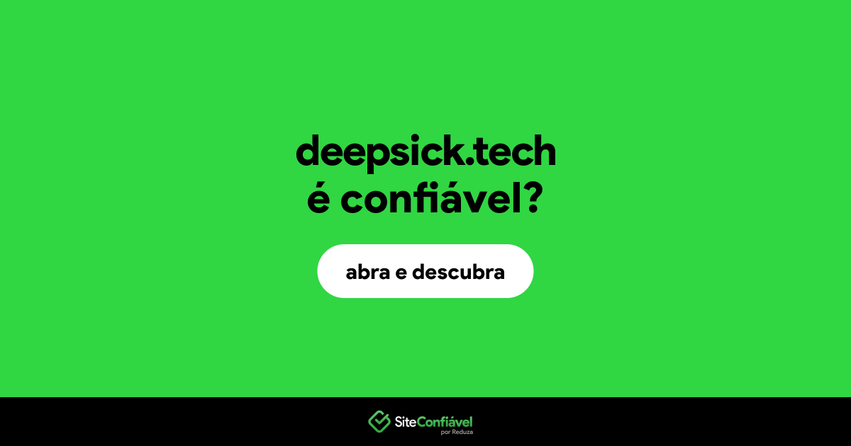 O site deepsick.tech é confiável?