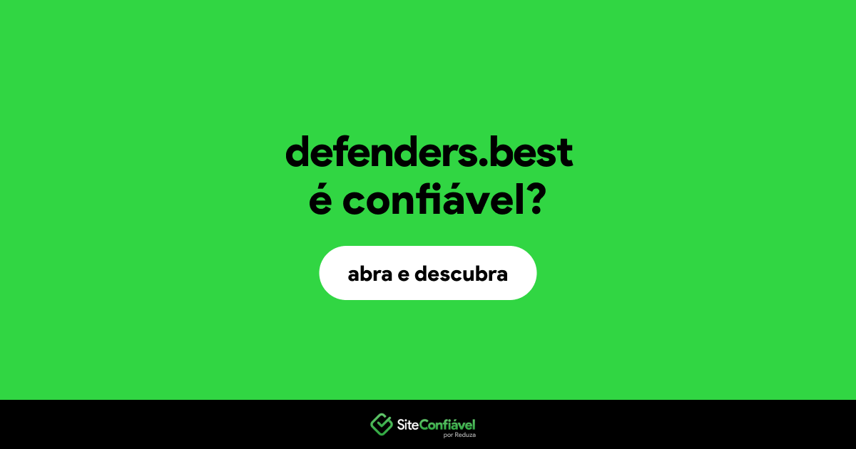 O site defenders.best é confiável?