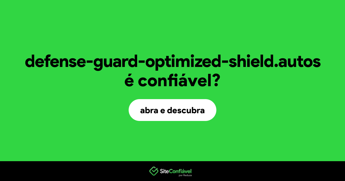 O site defense-guard-optimized-shield.autos é confiável?