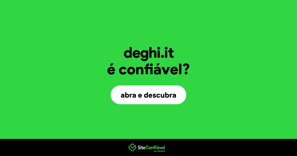 O site deghi.it é confiável?