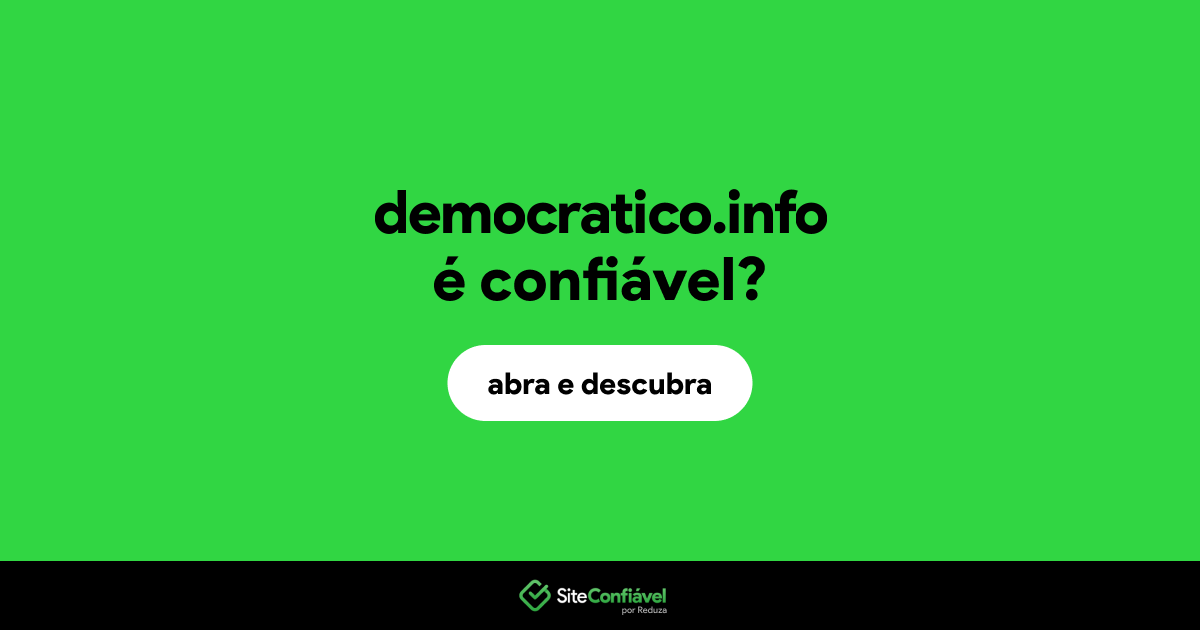 O site democratico.info é confiável?
