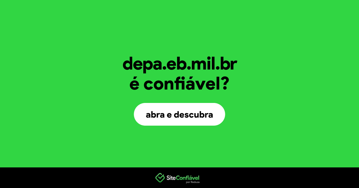 O site depa.eb.mil.br é confiável?