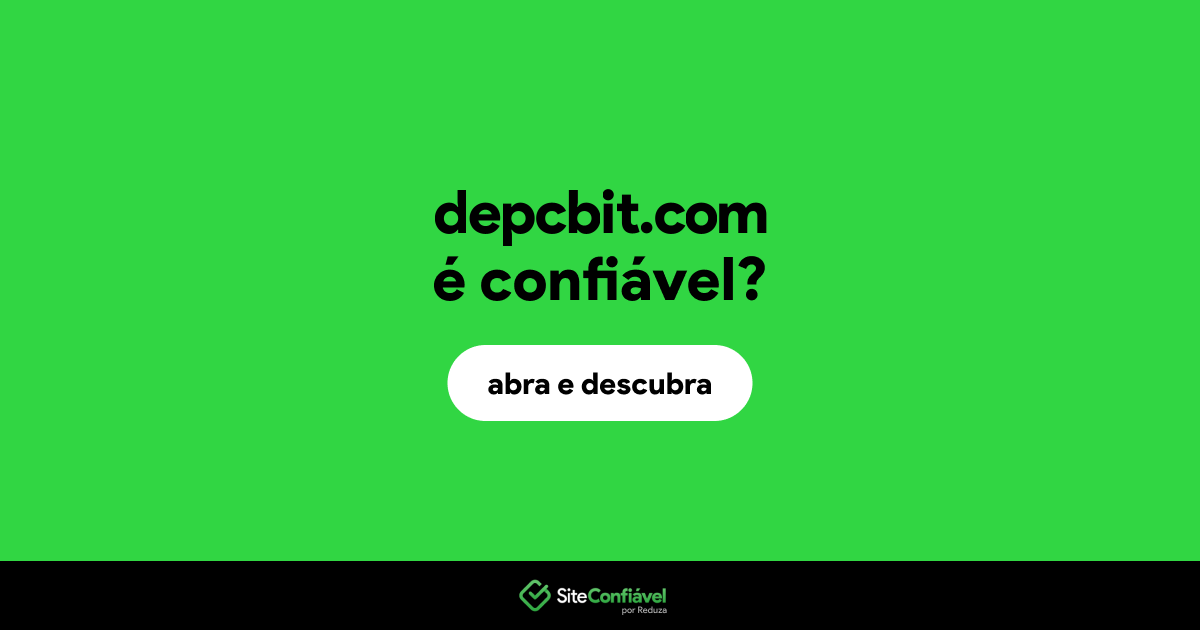 O site depcbit.com é confiável?
