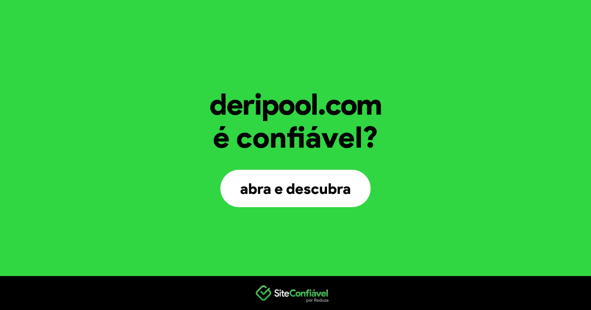 O site deripool.com é confiável?