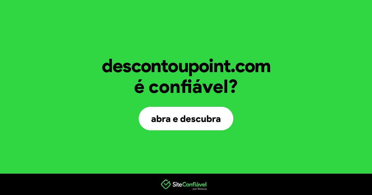 O site descontoupoint.com é confiável?