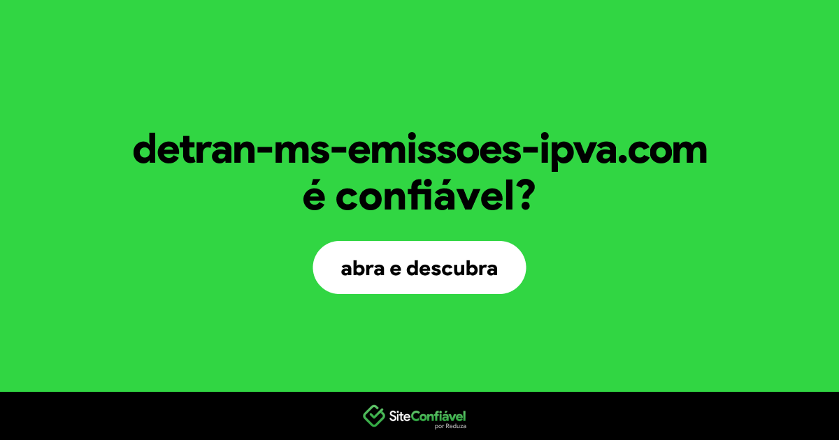 O site detran-ms-emissoes-ipva.com é confiável?