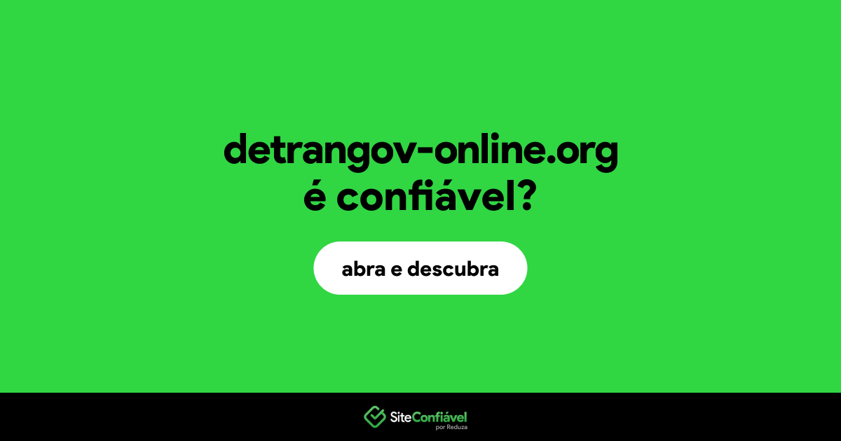 O site detrangov-online.org é confiável?