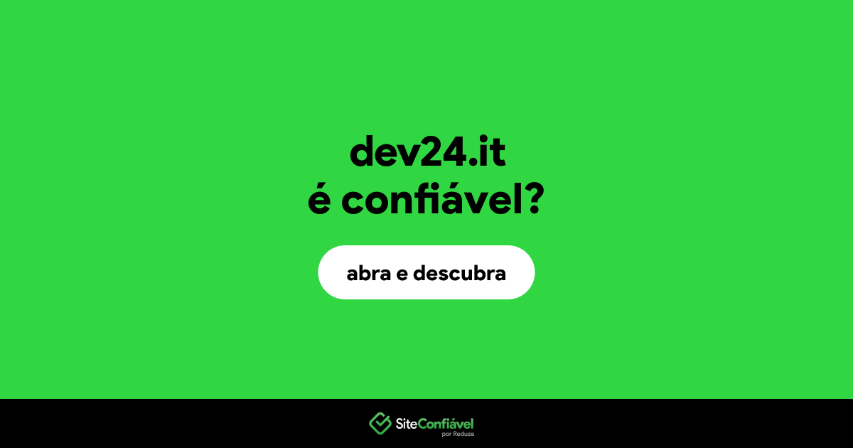 O site dev24.it é confiável?