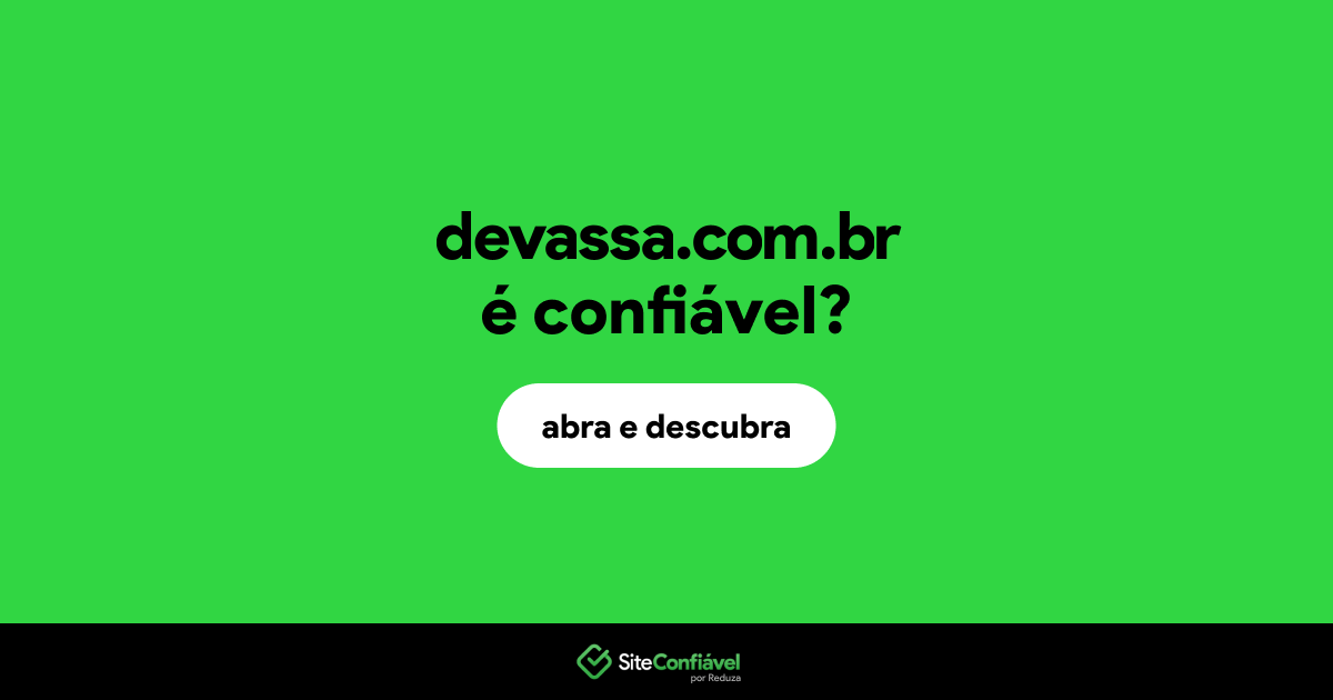 O site devassa.com.br é confiável?