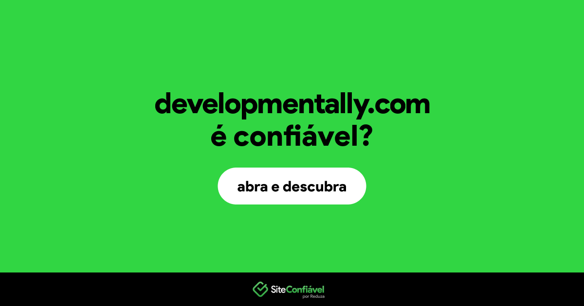 O site developmentally.com é confiável?