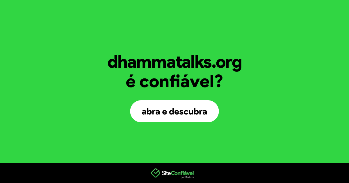 O site dhammatalks.org é confiável?