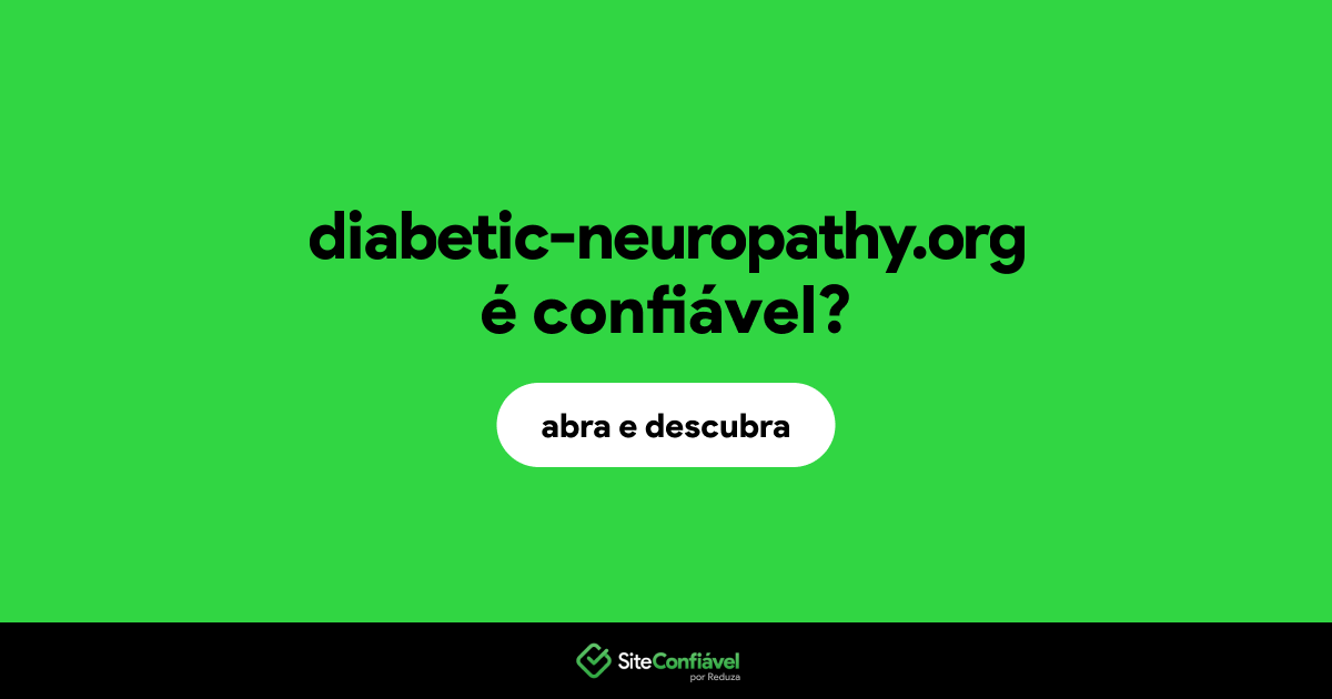 O site diabetic-neuropathy.org é confiável?
