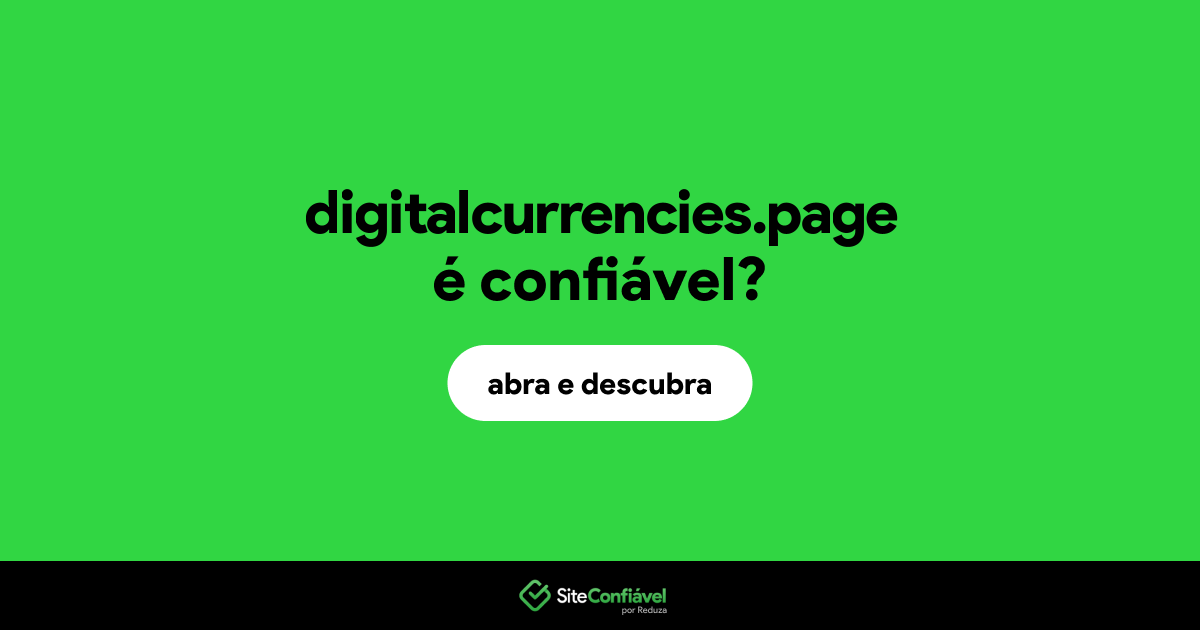 O site digitalcurrencies.page é confiável?