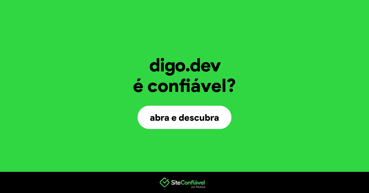 O site digo.dev é confiável?