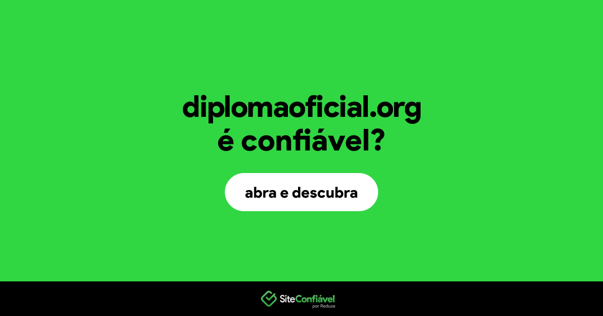 O site diplomaoficial.org é confiável?