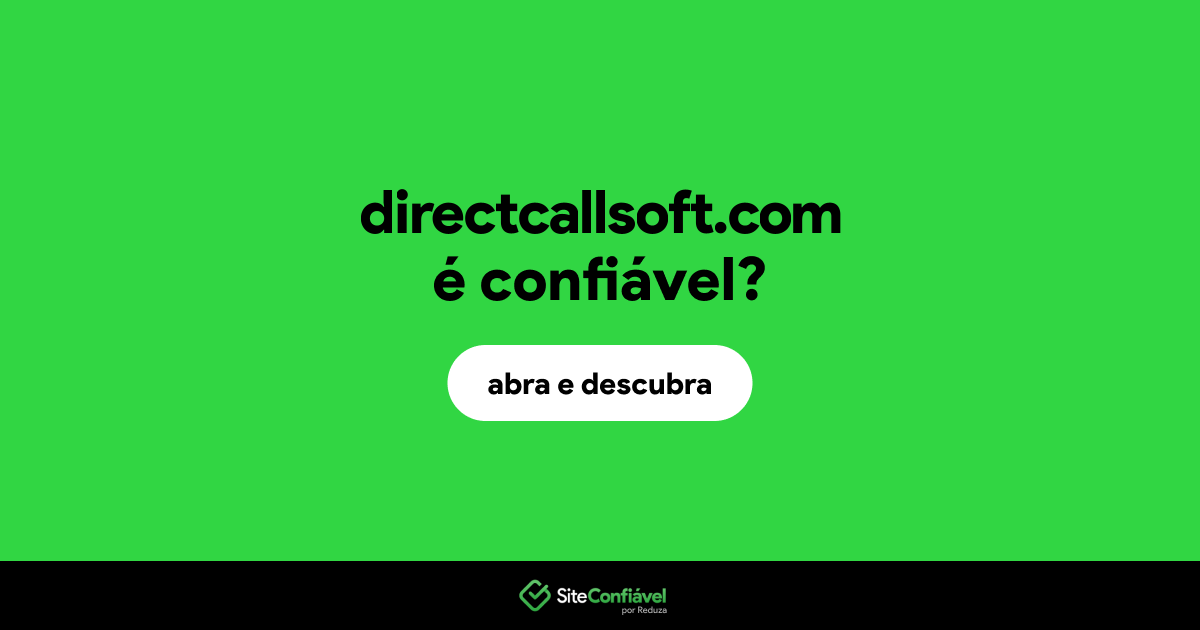 O site directcallsoft.com é confiável?