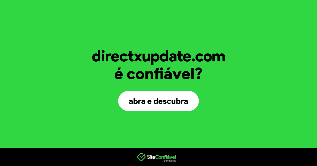 O site directxupdate.com é confiável?