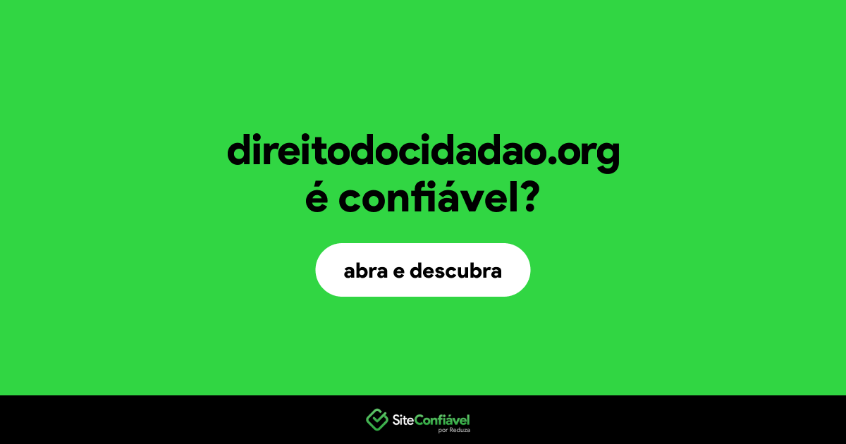 O site direitodocidadao.org é confiável?