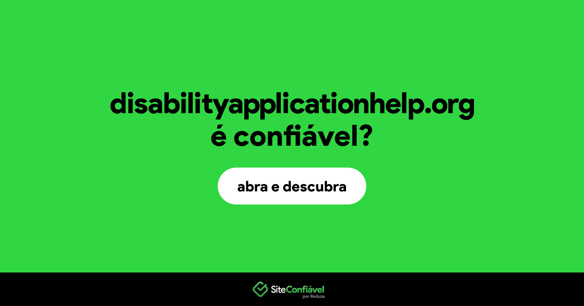 O site disabilityapplicationhelp.org é confiável?