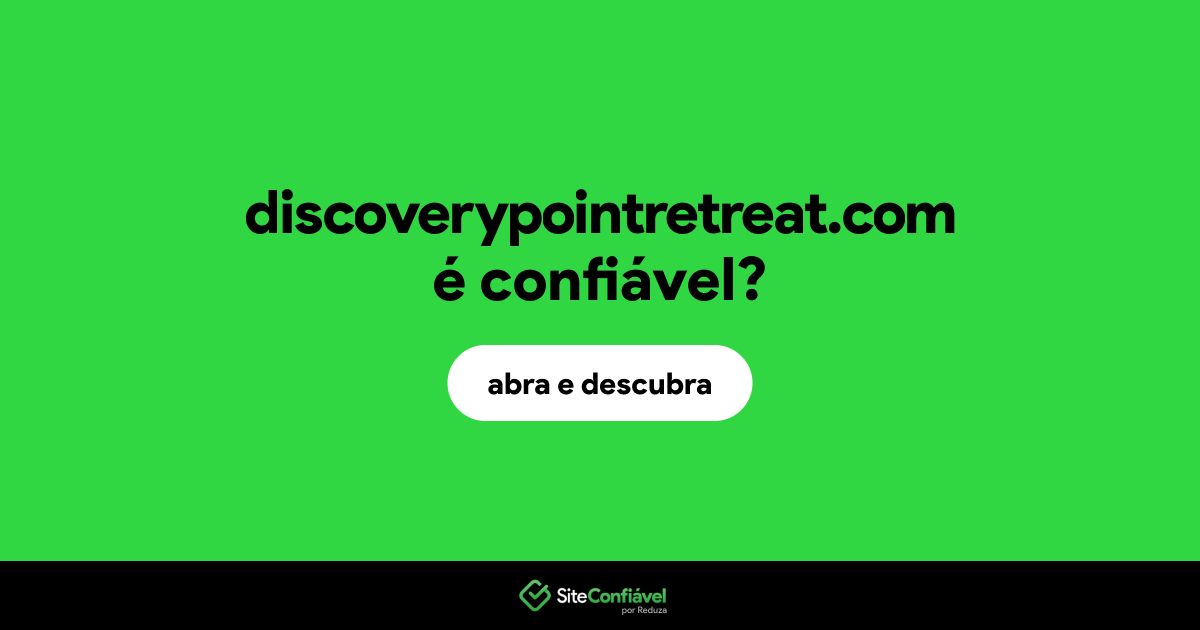 O site discoverypointretreat.com é confiável?