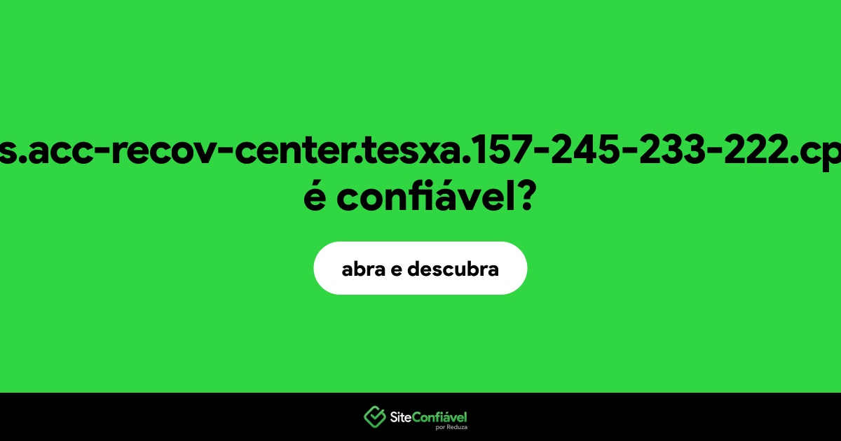 O site disnyplus.acc-recov-center.tesxa.157-245-233-222.cpanel.site é confiável?