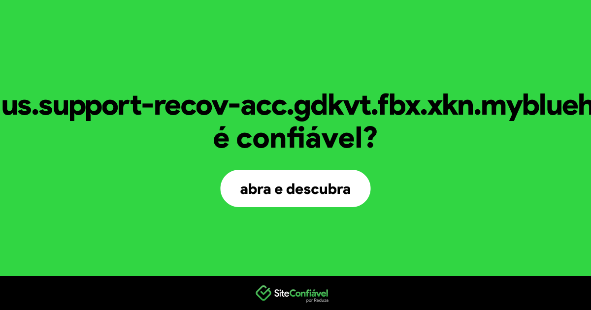 O site disnyplus.support-recov-acc.gdkvt.fbx.xkn.mybluehost.me é confiável?