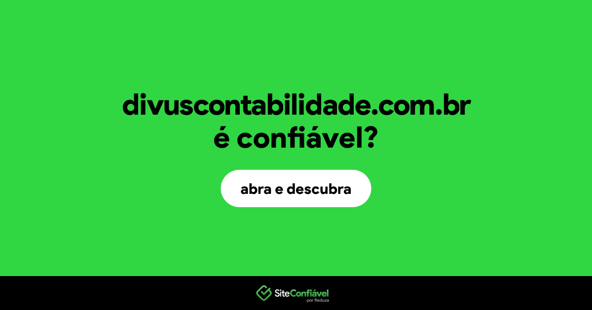 O site divuscontabilidade.com.br é confiável?