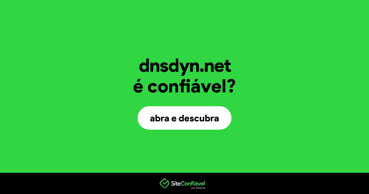 O site dnsdyn.net é confiável?