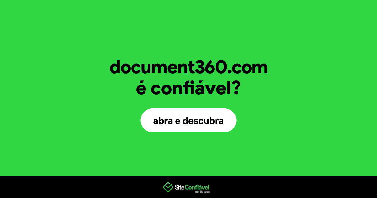 O site document360.com é confiável?