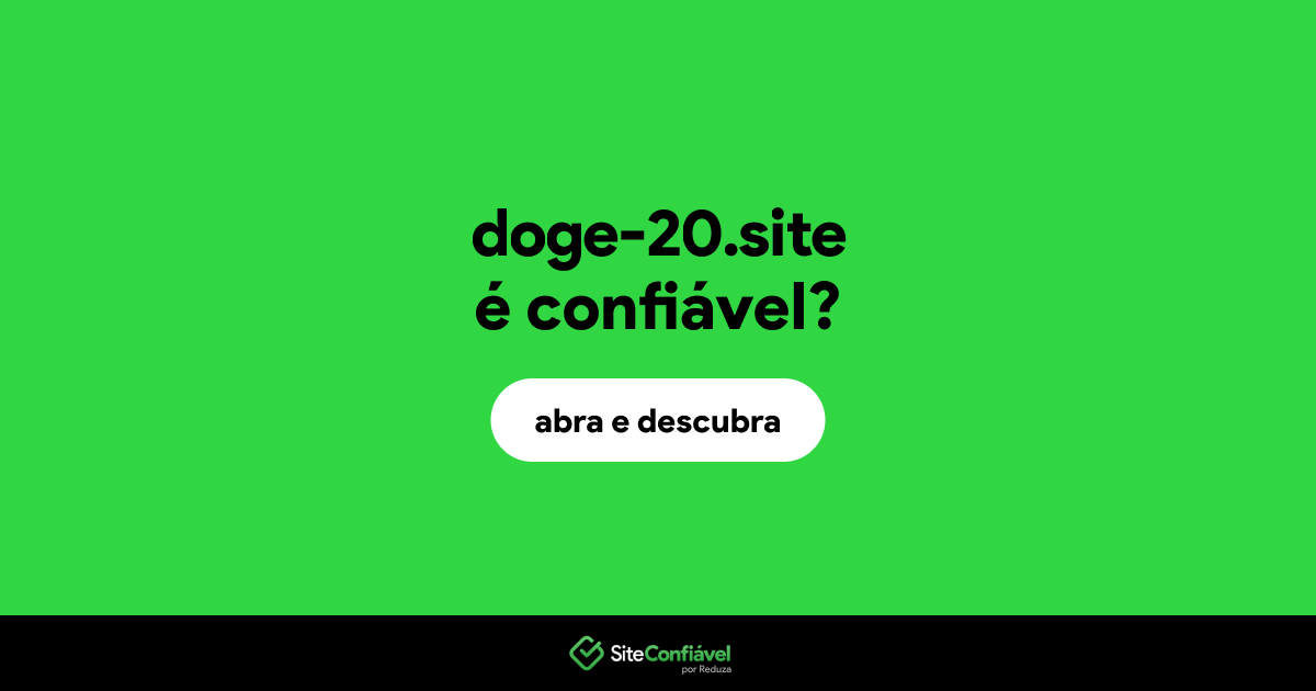 O site doge-20.site é confiável?