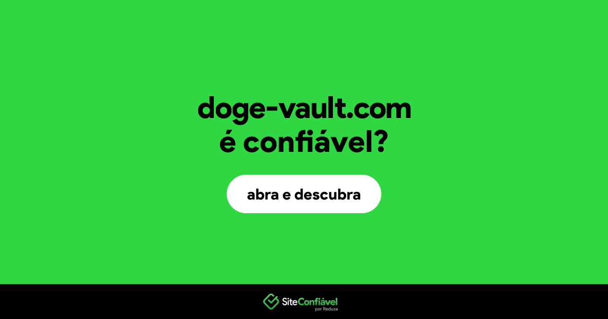 O site doge-vault.com é confiável?