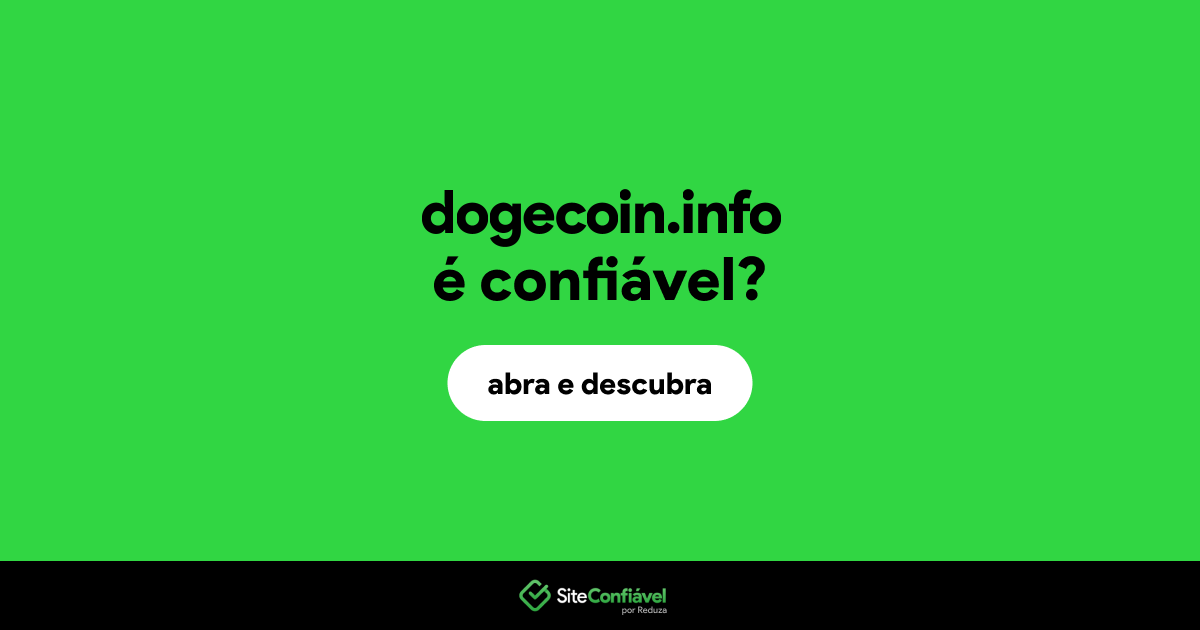O site dogecoin.info é confiável?
